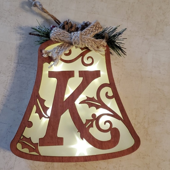 Cute K Christmas Ornament - Picture 2 of 7